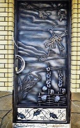 Gate, terrace, balcony, railing, wicket, rustic, door, renovation, forest, yard, Christmas, anniversary, birthday, garden, Fathers Day