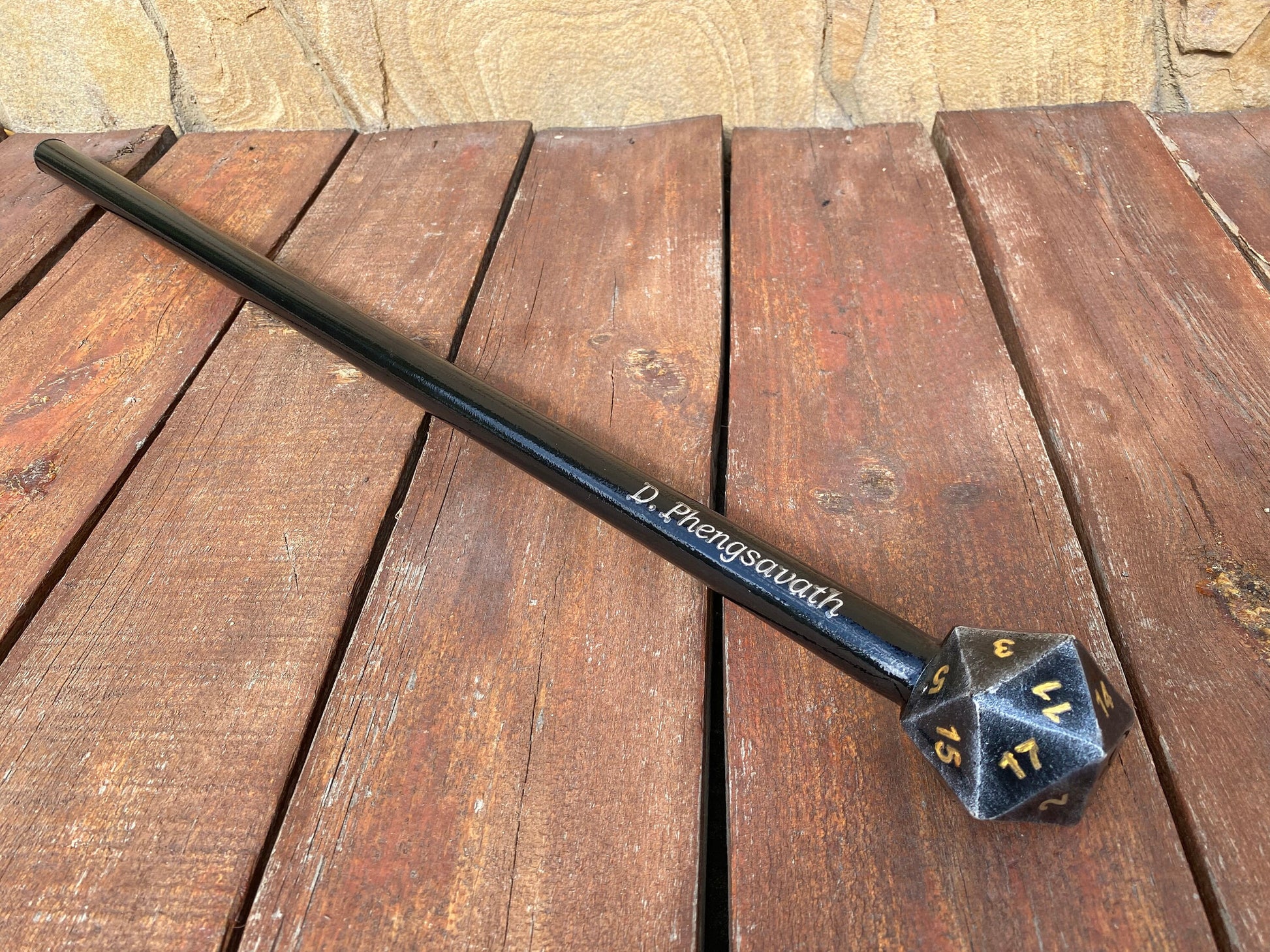 Dice cane, walking cane, dice, walking stick, gamer gift, personalized cane, birthday, Christmas, anniversary, retirement gift, funny gift