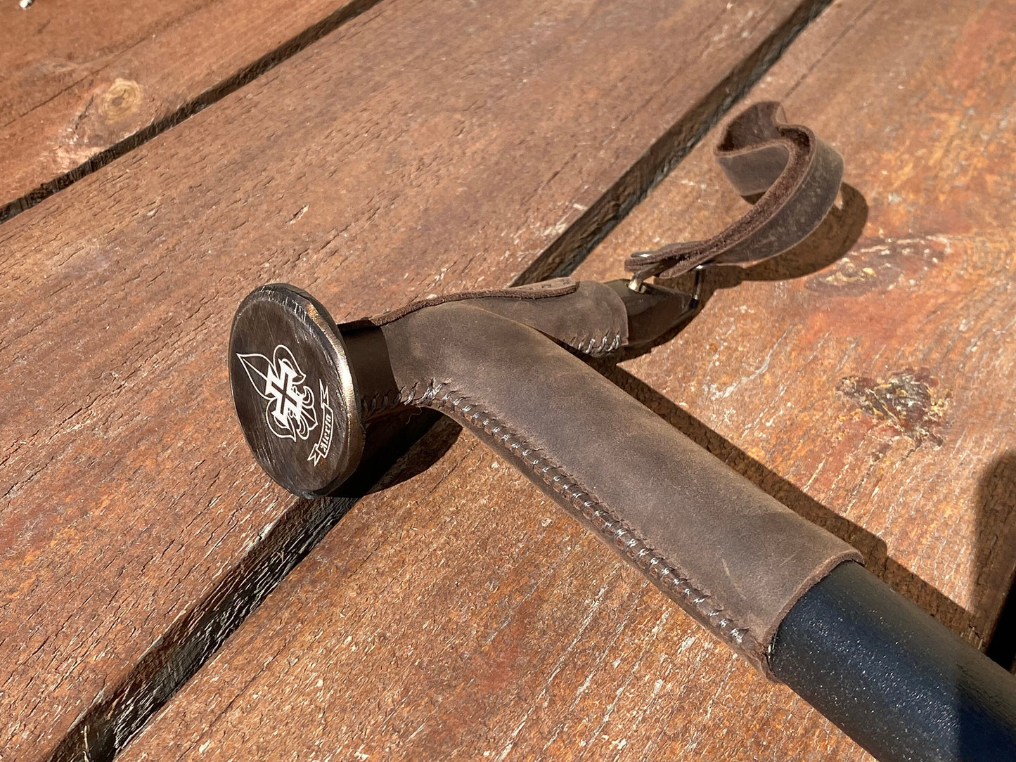 Walking cane, personalized, veteran, pension, railroad spike, walking stick, birthday, Christmas, anniversary, mens gift, retirement gift