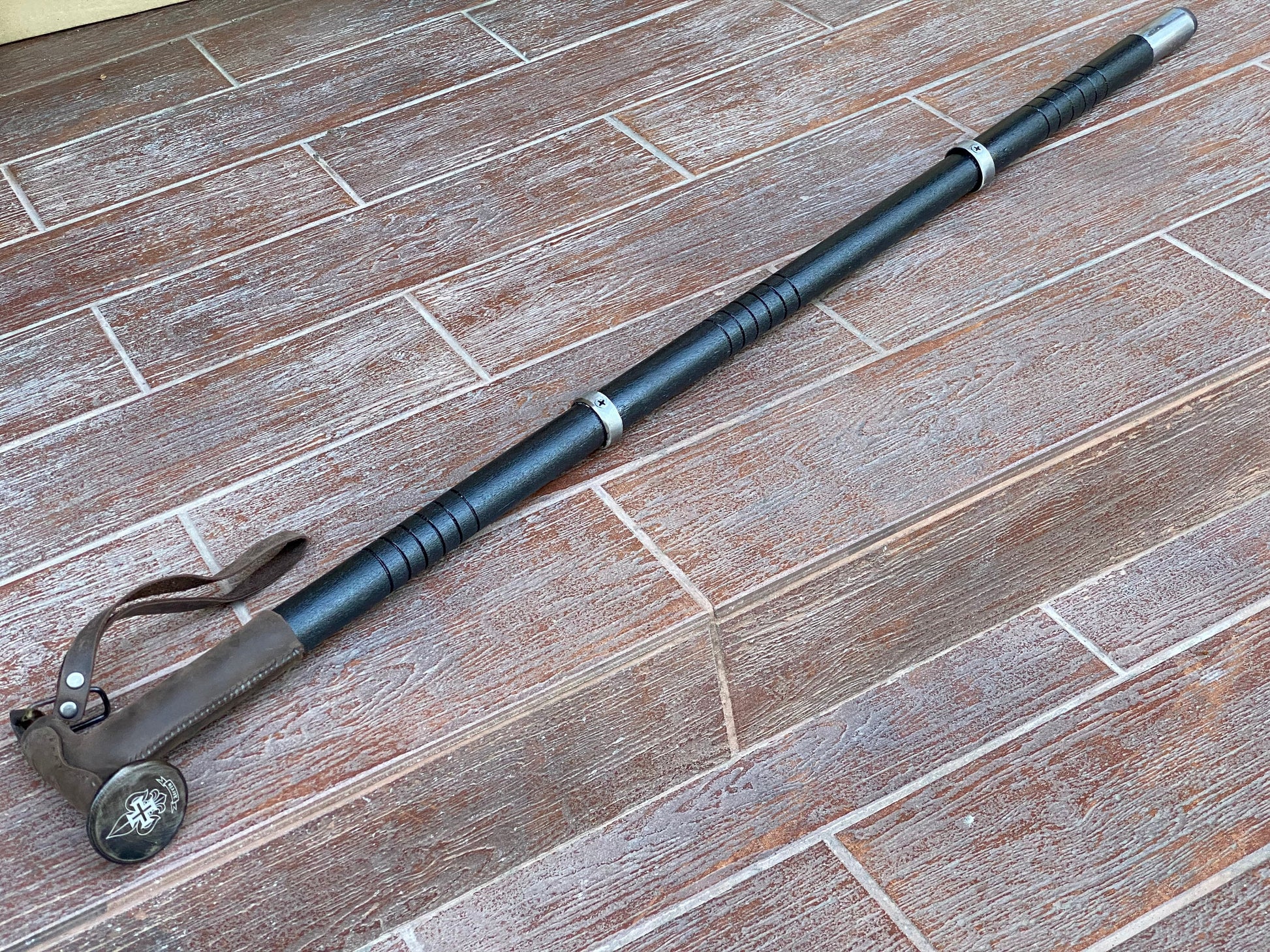 Walking cane, personalized, veteran, pension, railroad spike, walking stick, birthday, Christmas, anniversary, mens gift, retirement gift