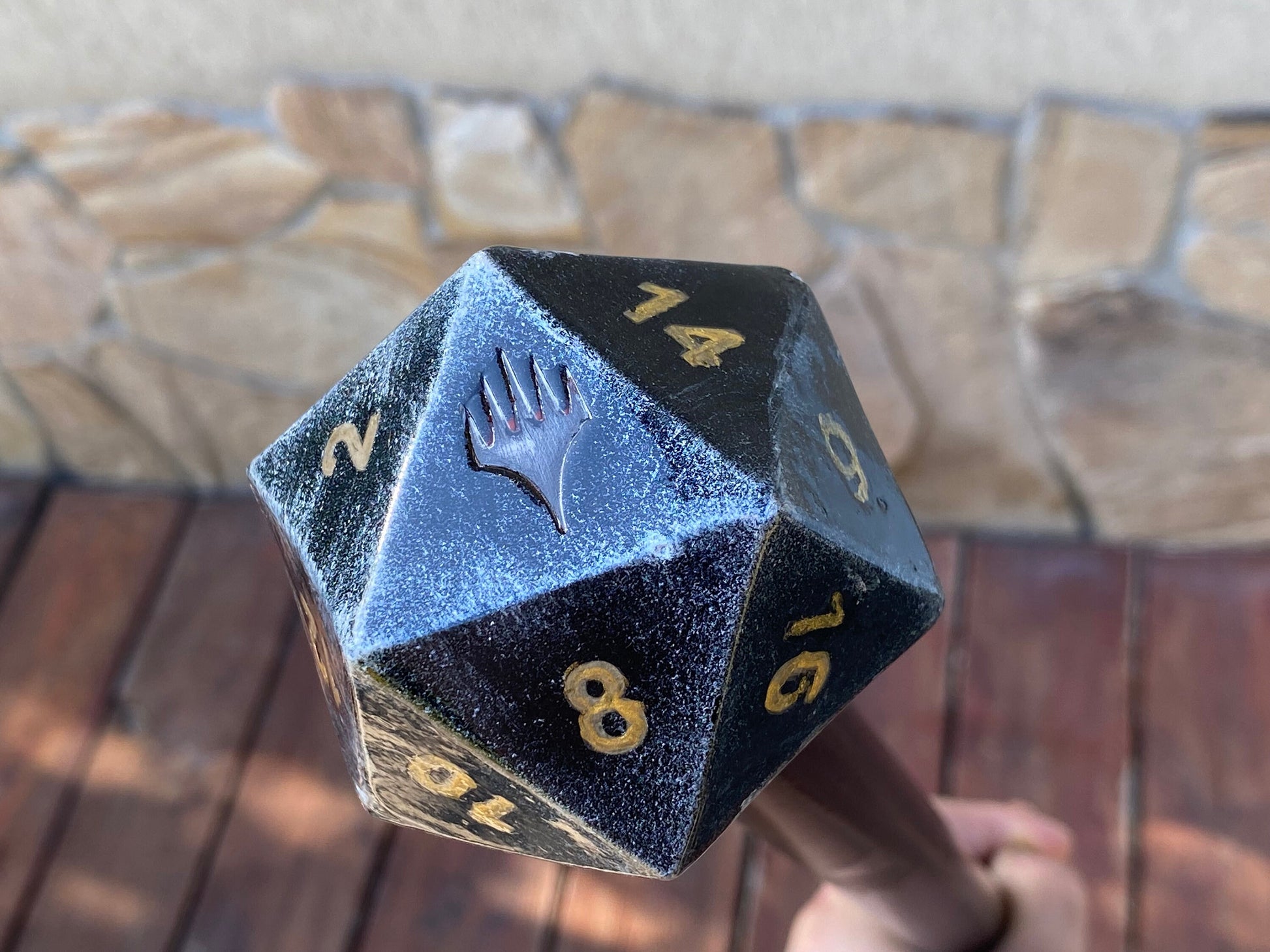 Dice cane, walking cane, dice, walking stick, gamer gift, personalized cane, birthday, Christmas, anniversary, retirement gift, funny gift
