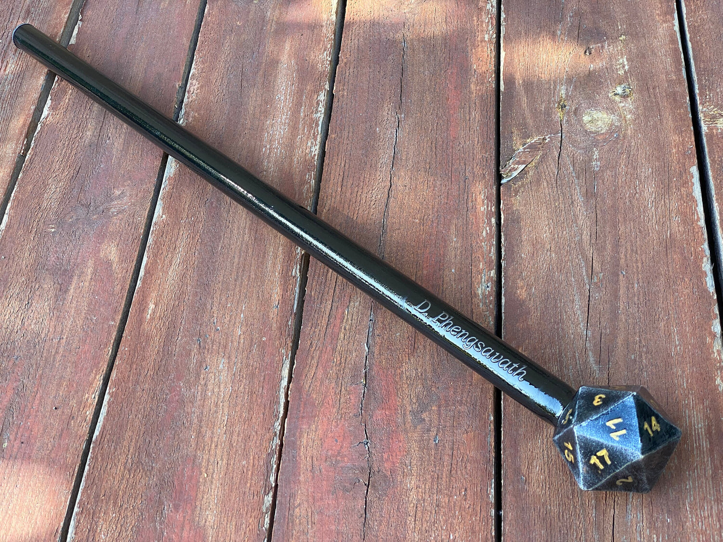 Dice cane, walking cane, dice, walking stick, gamer gift, personalized cane, birthday, Christmas, anniversary, retirement gift, funny gift