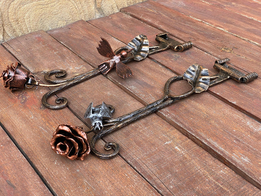 Hinge, strap hinge, door hardware, bird, rose, barn hinges, Christmas, birthday, wild nature, anniversary, wedding, renovation, door hinge