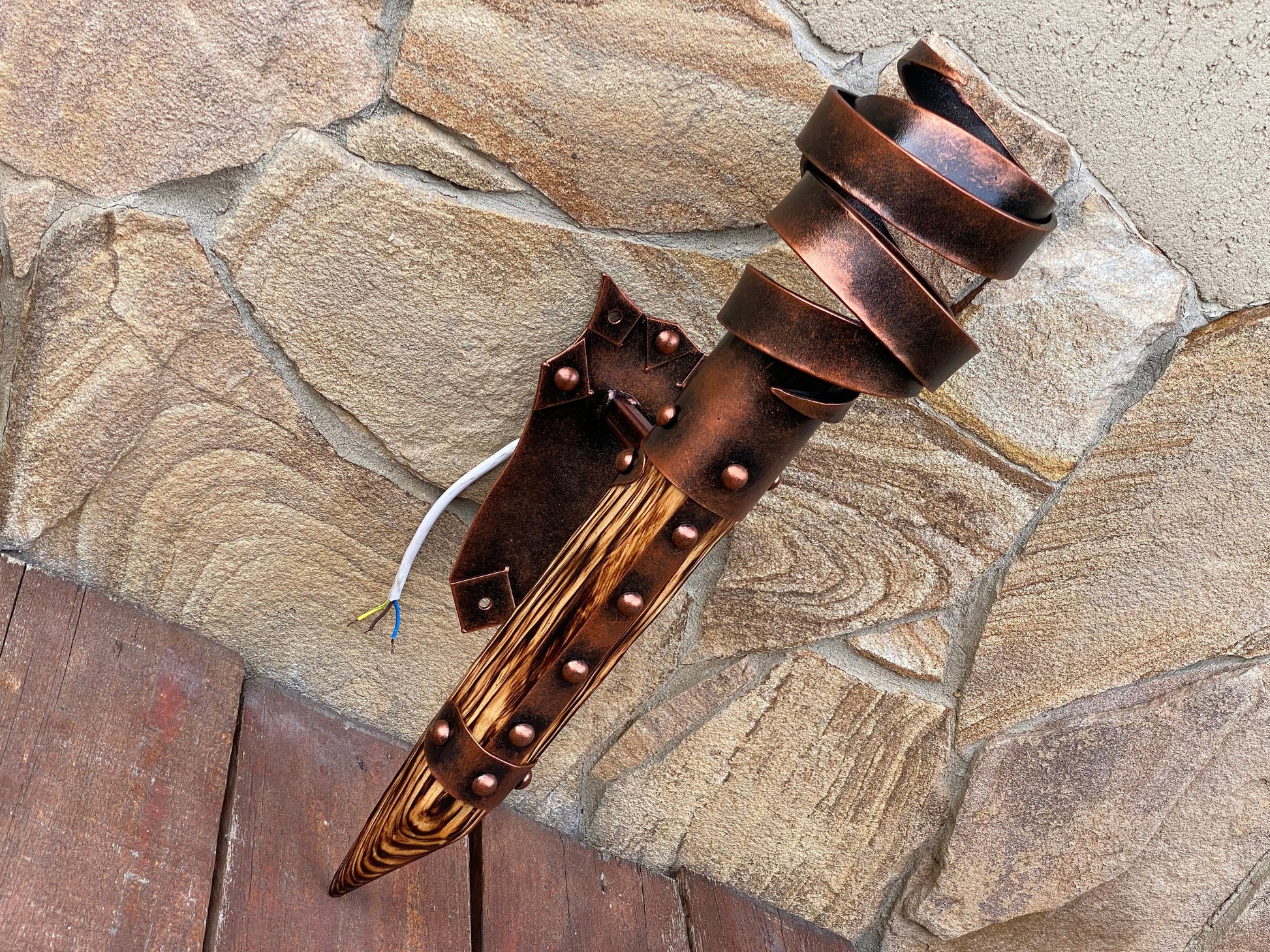Wall sconce, viking, torch, medieval sconce, castle, fortressm renovation, medieval, Middle Ages, Christmas, birthday,anniversary,restaurant