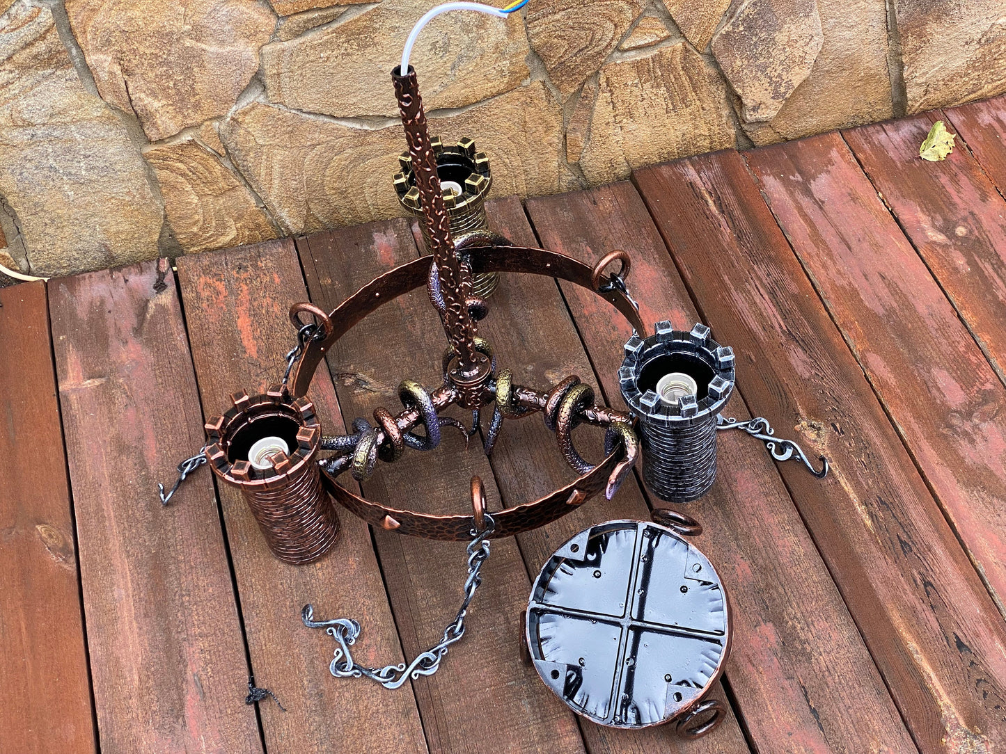 Chandelier, medieval, ceiling lamp, wall sconce, castle, sconce, snake, renovation, Christmas, anniversary, birthday, antique, viking,knight