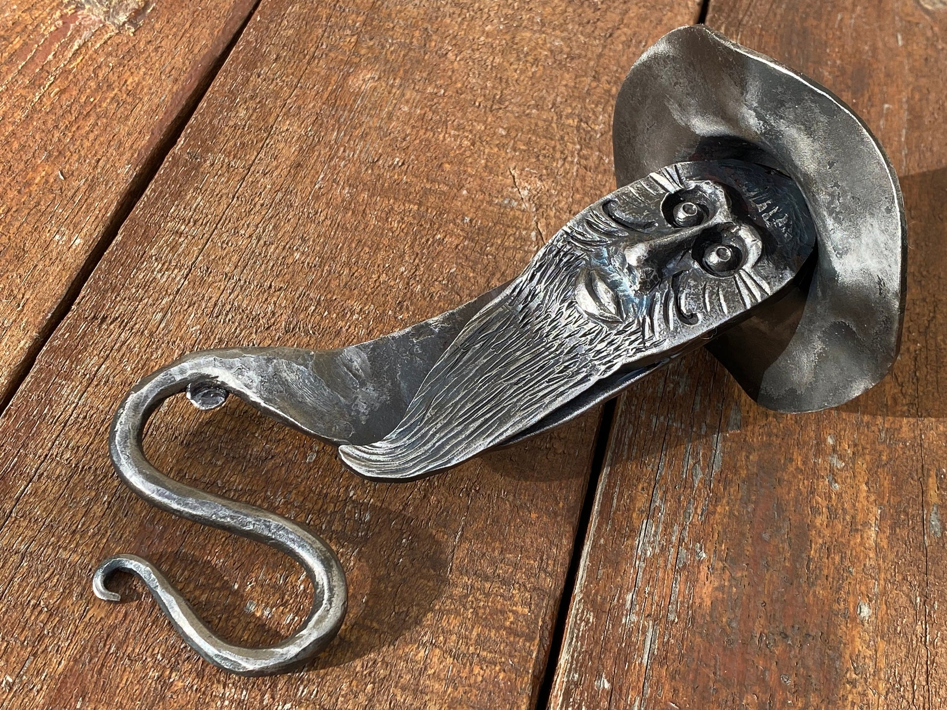Bottle opener, corkscrew, iron gift, 6th anniversary, steel gift, 11th anniversary, beer lover, beer bottle opener, barware, barman,birthday