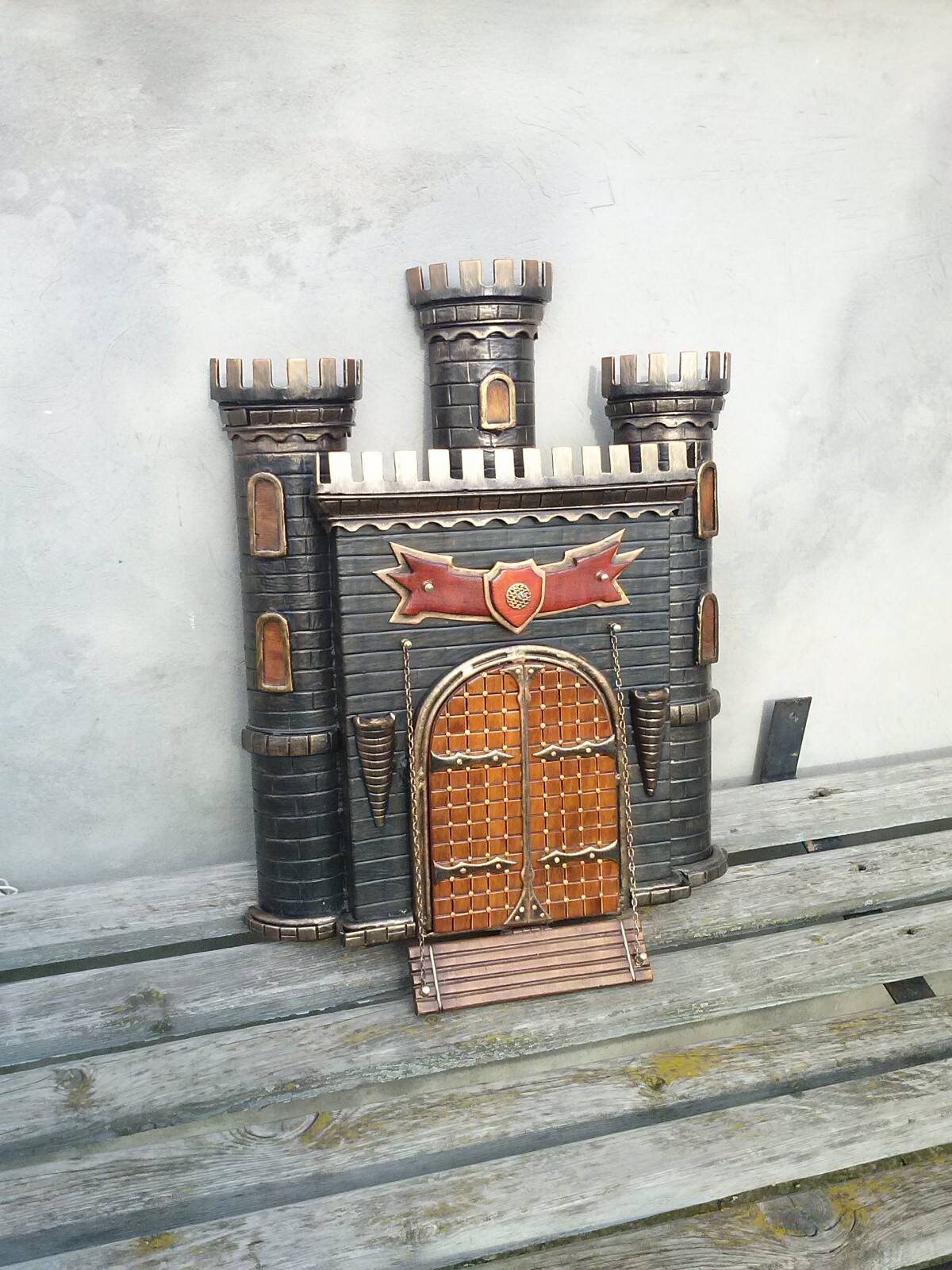 Mailbox, fortress, mail box, medieval, castle, viking, knight, midcentury, artifact, birthday, anniversary, Christmas, wedding, postman