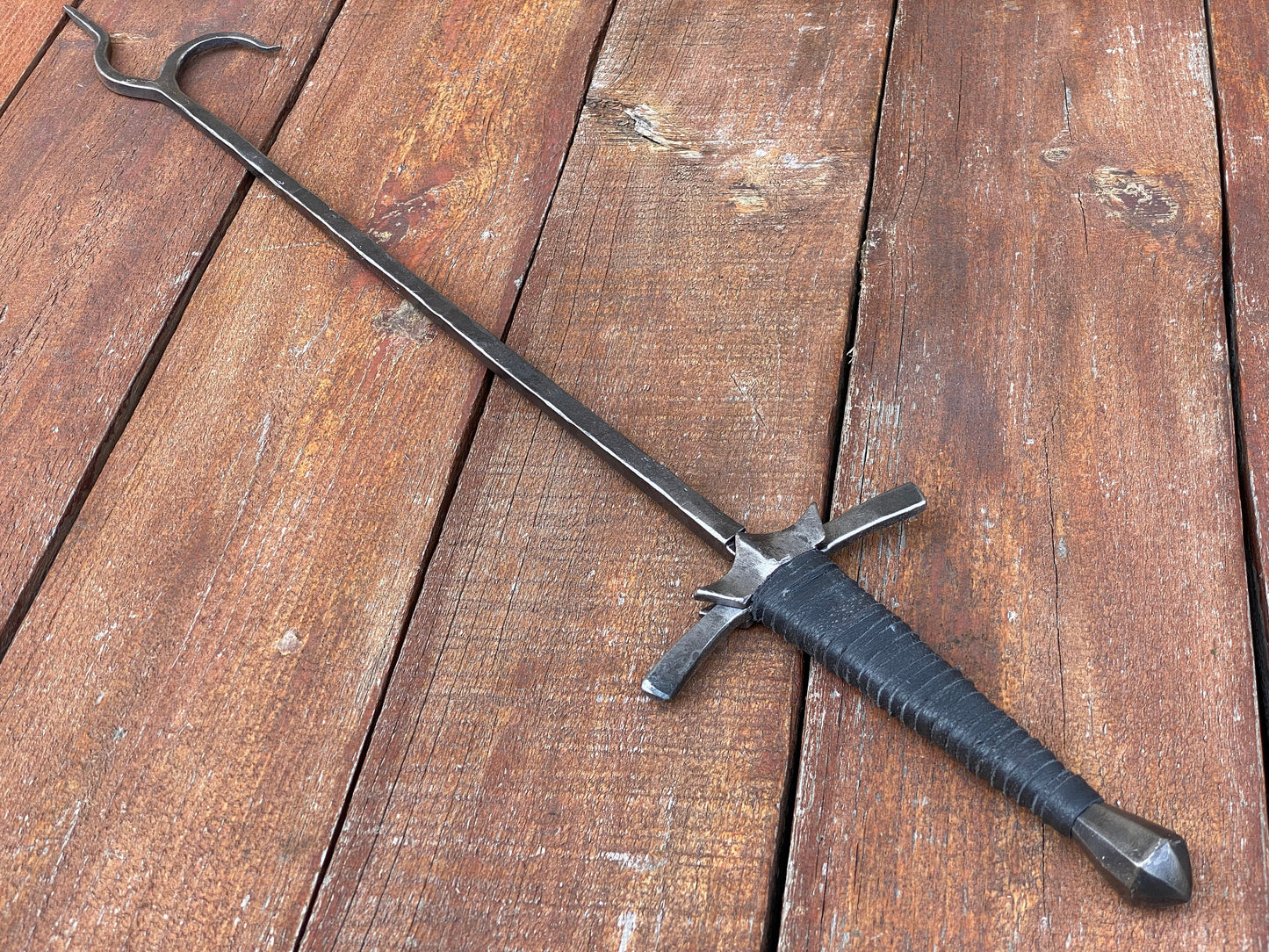 Sword fire poker, sword, fire poker, 6th anniversary, iron anniversary, Christmas, birthday, anniversary, 11th anniversary, BBQ, fireplace