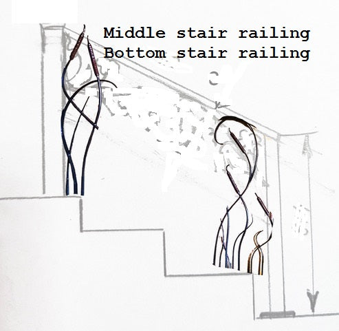 Custom listing for Christine: railings (front stairs, middle stairs, bottom stairs)