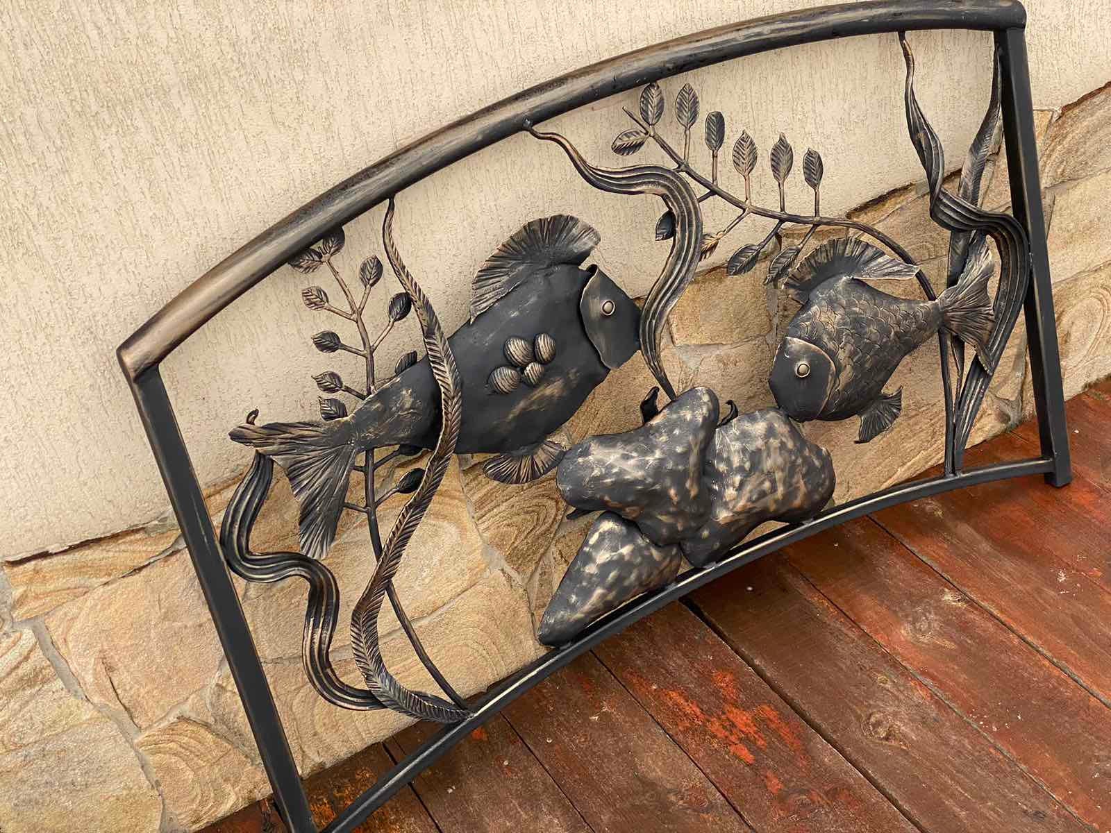 Balcony railing, fireplace screen, garden, stair railing, railing, terrace, renovation, balcony, Christmas, fish decor, ocean, beach decor