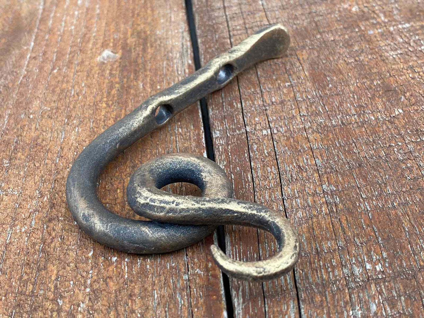 Hook, wall hook, key hook, blacksmith, hand forged, plant pot hook, basket hook, key holder, bathroom, hardware, garden, kitchen,dads gift