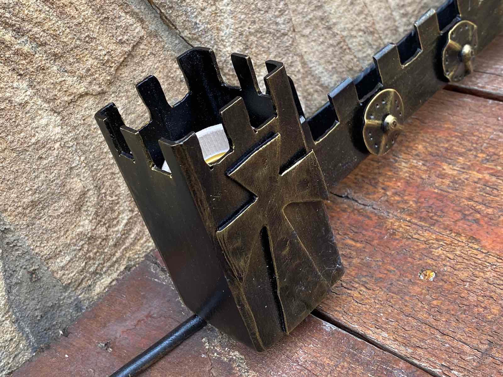 Medieval sconce, castle, iron anniversary, wall sconce, viking, Christmas, castle style, medieval gift, medieval torch, sconce, renovation