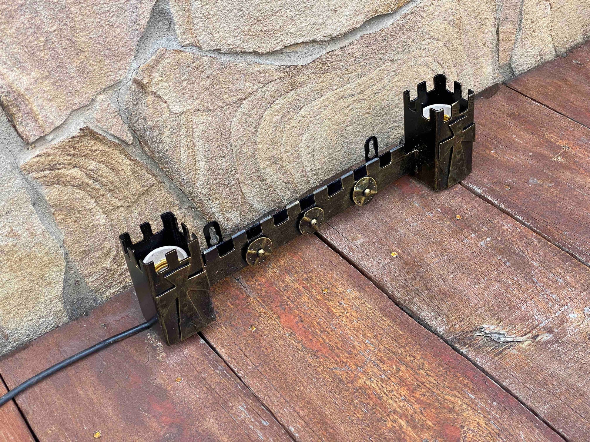 Medieval sconce, castle, iron anniversary, wall sconce, viking, Christmas, castle style, medieval gift, medieval torch, sconce, renovation