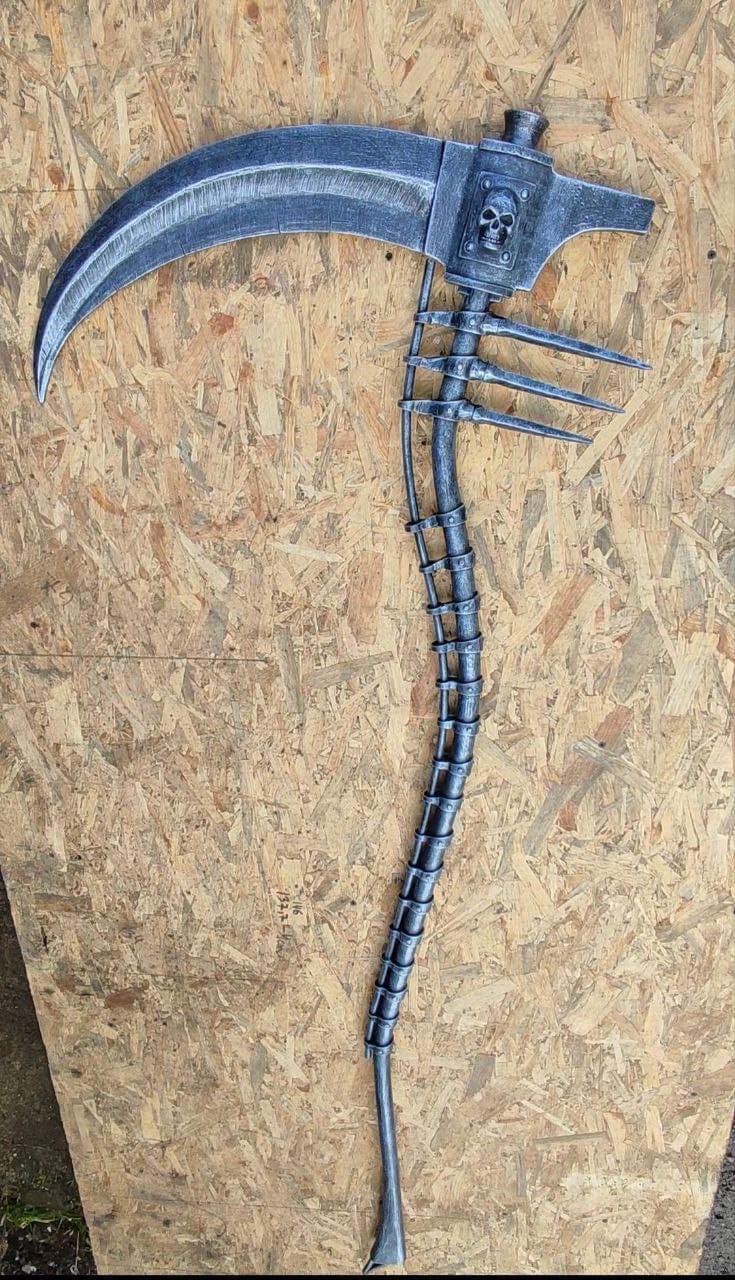 Scythe, Halloween, cosplay, Grim Reaper, iron gift, skull, coffin, dead, birthday, Christmas, gamer gift, steel gift, anniversary,garden,hay