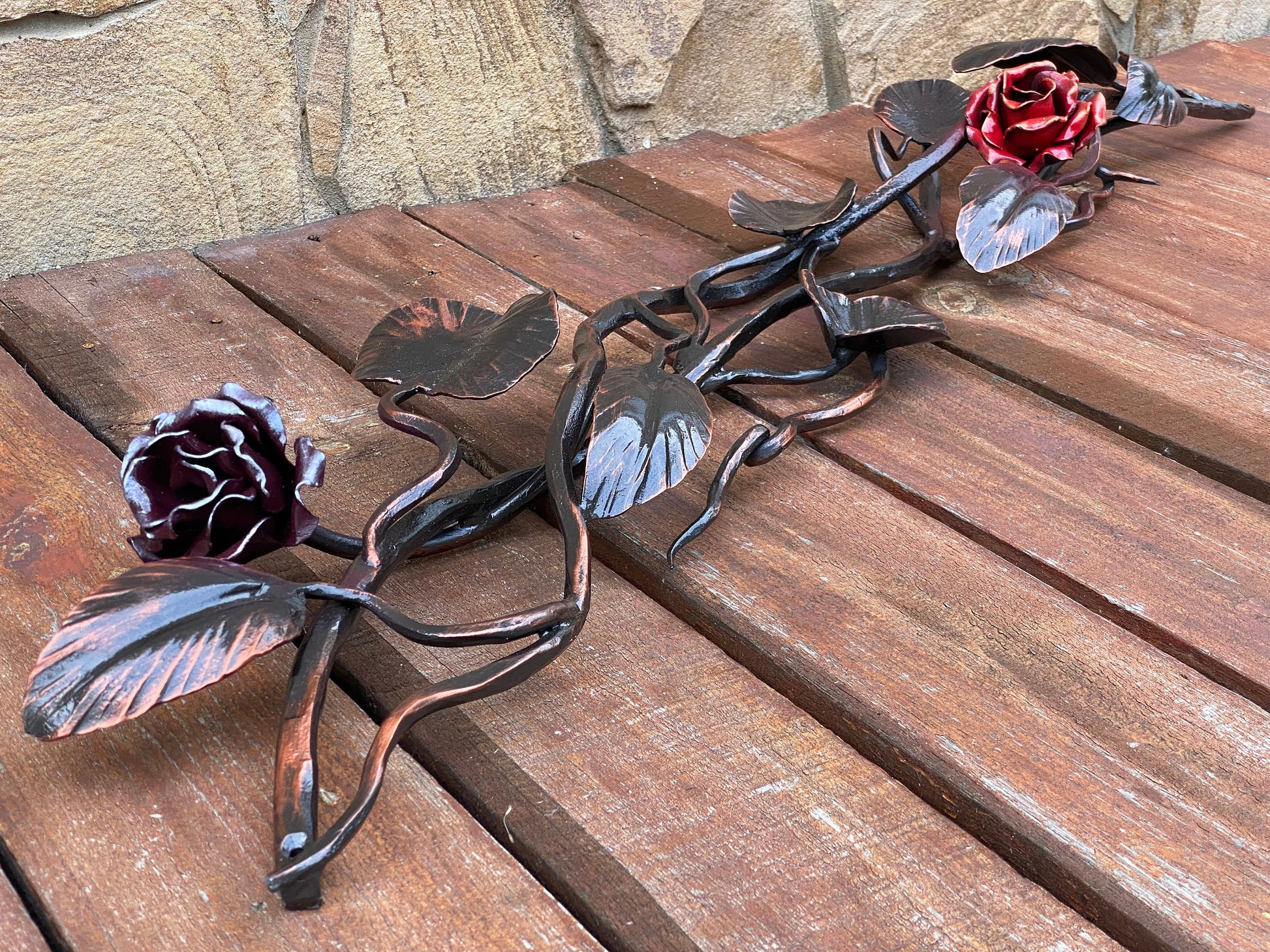 Rose, flower, gift for mom, Mothers Day, farmhouse, rustic, autumn, wreath, Thanksgiving, Christmas, birthday, iron gift, retirement gift