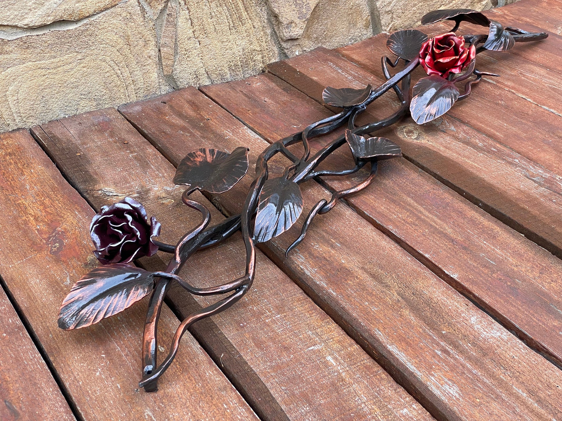 Rose, flower, gift for mom, Mothers Day, farmhouse, rustic, autumn, wreath, Thanksgiving, Christmas, birthday, iron gift, retirement gift