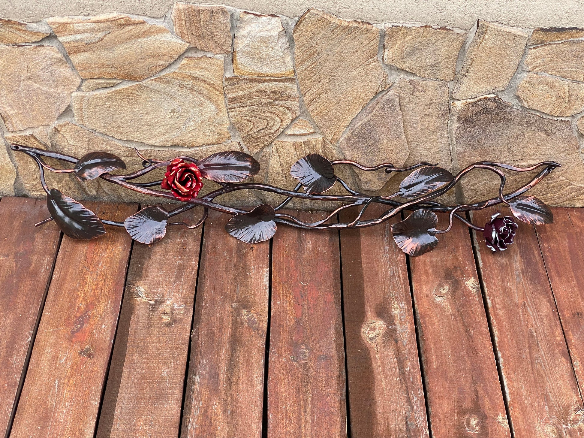 Rose, flower, gift for mom, Mothers Day, farmhouse, rustic, autumn, wreath, Thanksgiving, Christmas, birthday, iron gift, retirement gift