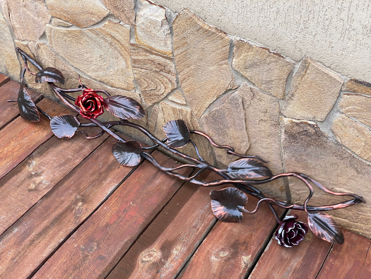 Rose, flower, gift for mom, Mothers Day, farmhouse, rustic, autumn, wreath, Thanksgiving, Christmas, birthday, iron gift, retirement gift