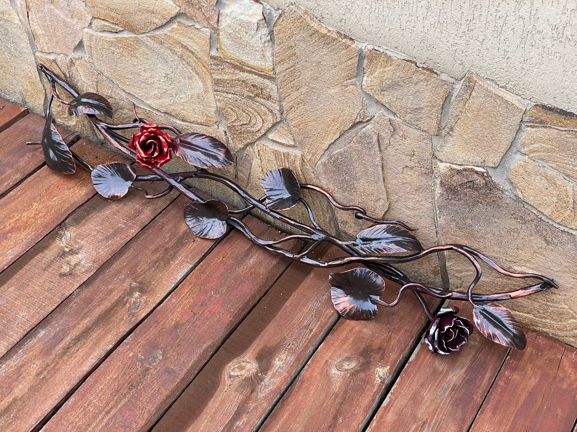 Rose, flower, gift for mom, Mothers Day, farmhouse, rustic, autumn, wreath, Thanksgiving, Christmas, birthday, iron gift, retirement gift