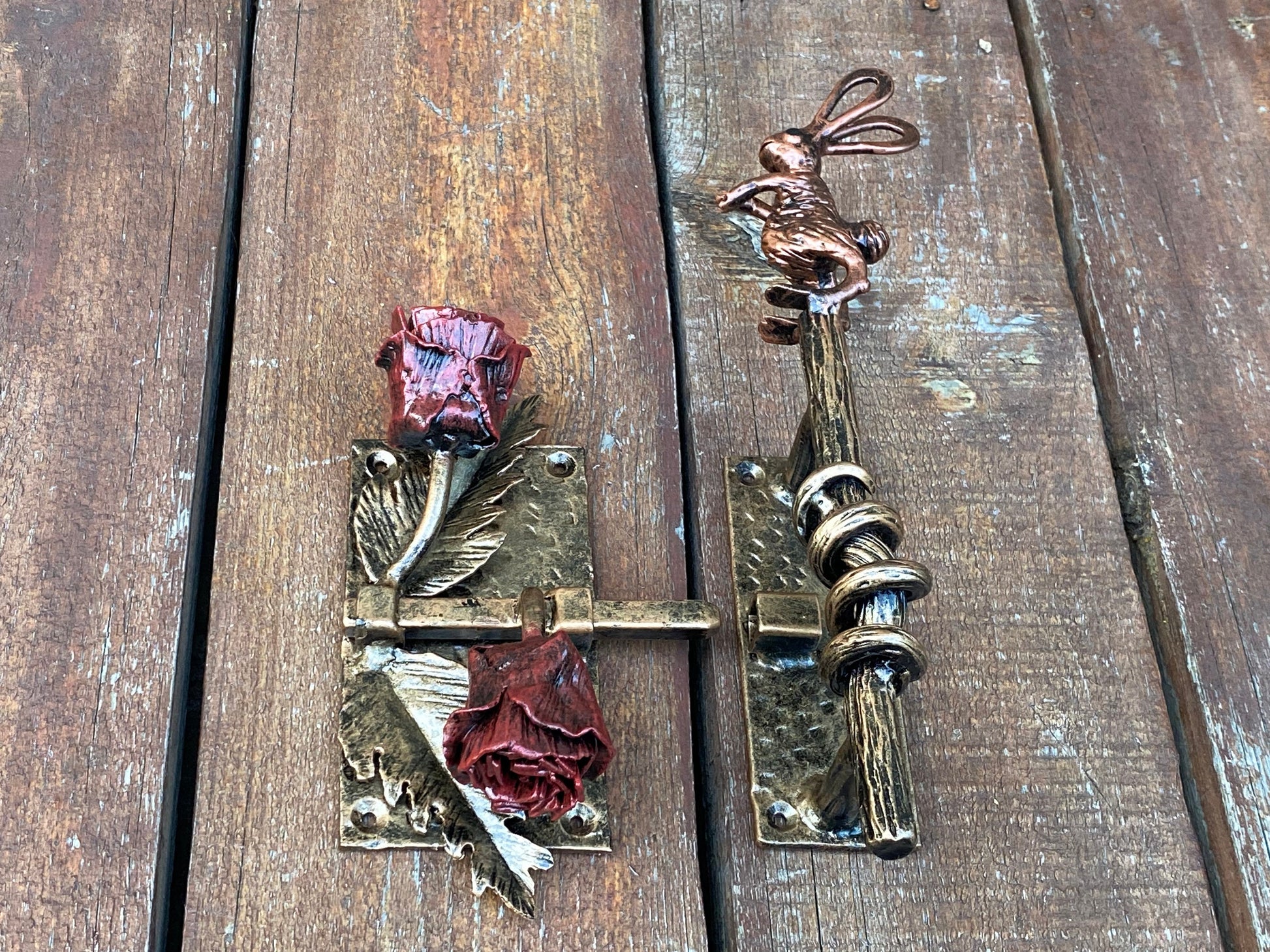 Latch, door latch, flower, wild nature, kids room, kinds gift, birthday, door handle, gate latch, gate, lock, Christmas, turn drop bar latch