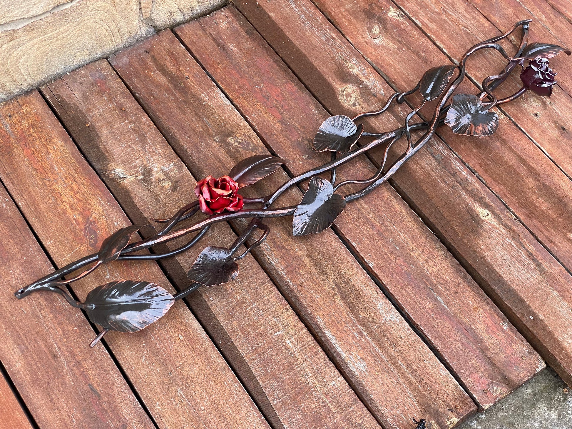 Rose, flower, gift for mom, Mothers Day, farmhouse, rustic, autumn, wreath, Thanksgiving, Christmas, birthday, iron gift, retirement gift