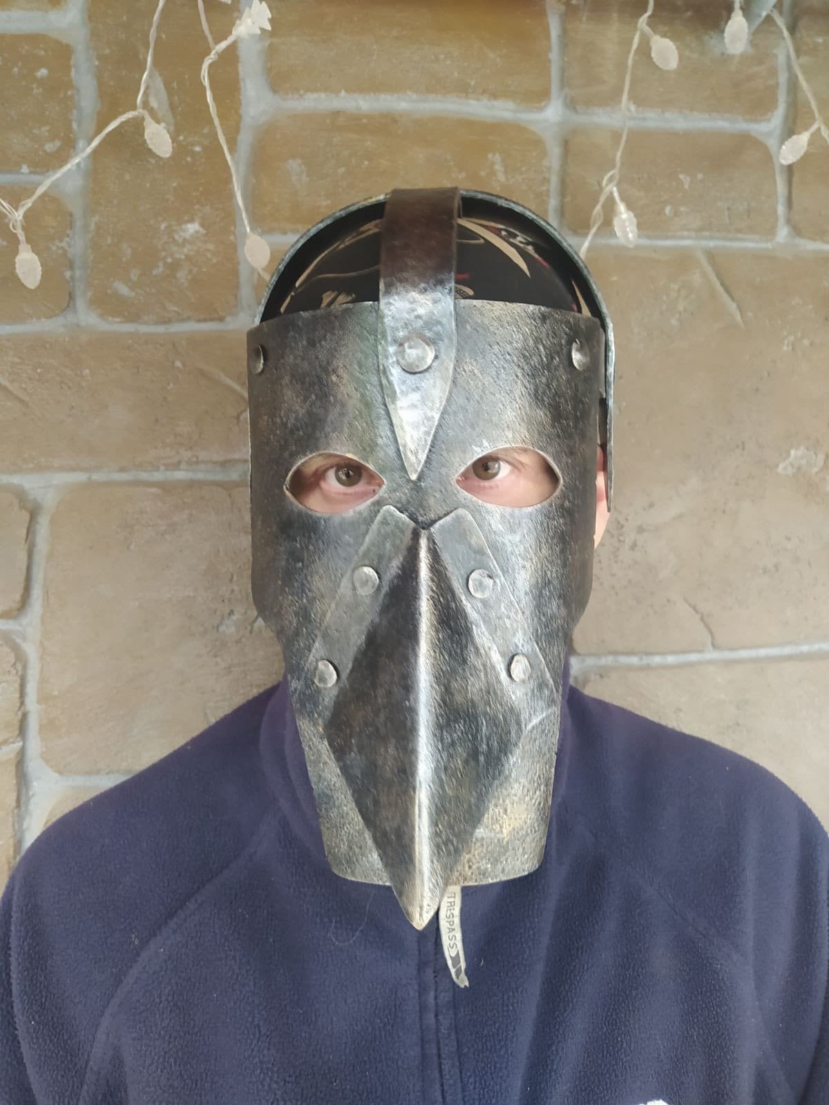 Mask, medieval, cosplay, ancient, viking, castle, knight, battle, birthday, anniversary, Christmas, prison, theater, fortress,spear,trident