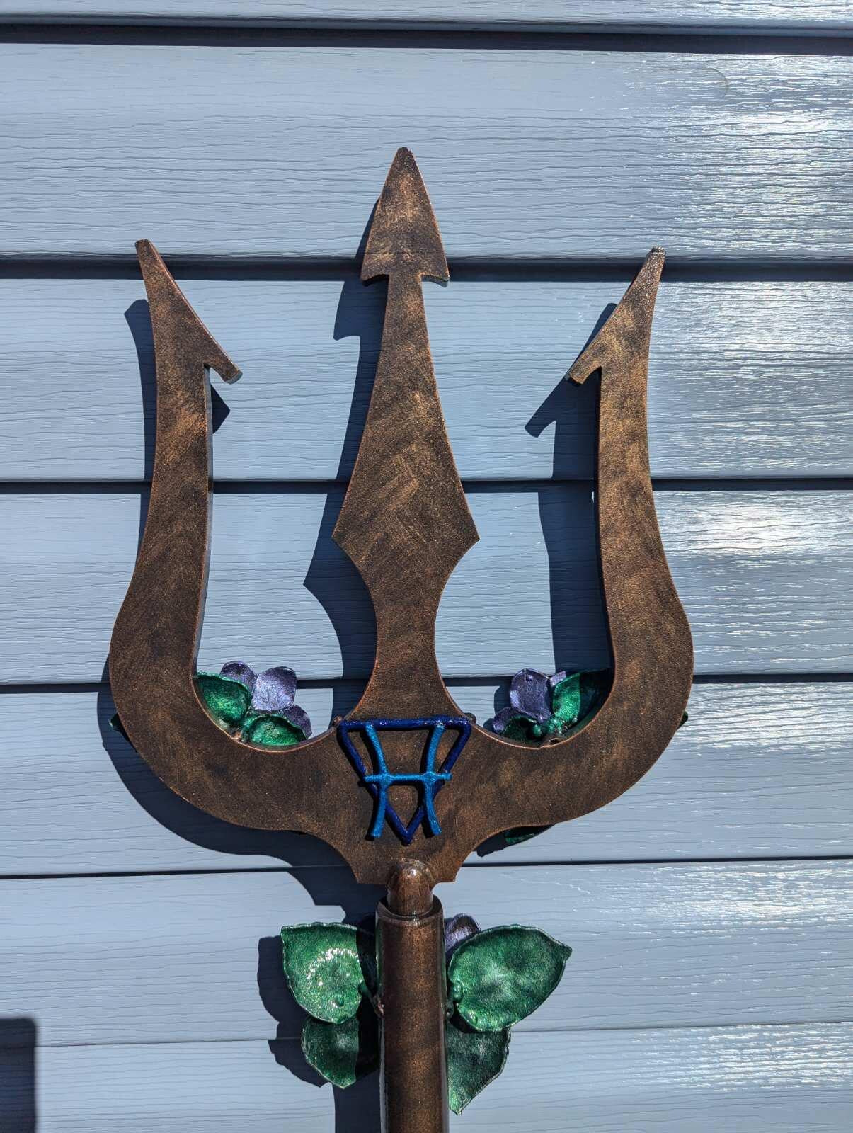 Trident, flower, anniversary, Christmas, cosplay, birthday, gamer gift, garden gift, Poseidon, Neptune, wedding, engagement, floral gift