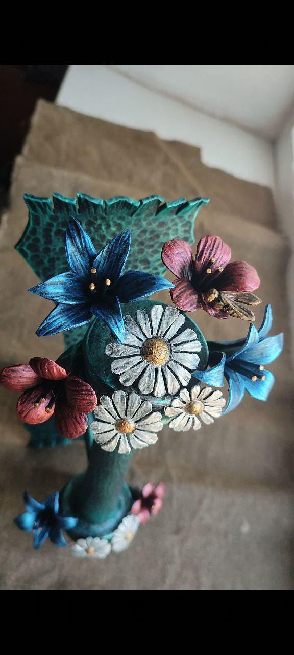 Door handle, flowers, door pull, garden, barn, Thanksgiving, door hardware, Christmas, birthday, anniversary, renovation, bouquet, floral