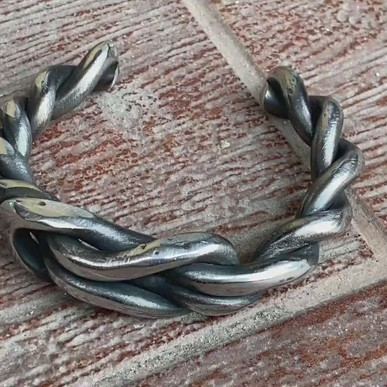 Stainless steel bracelet, mens bracelet, wrist jewelry, twisted braelet, necklace, Christmas, anniversary, steel gift, 11th anniversary