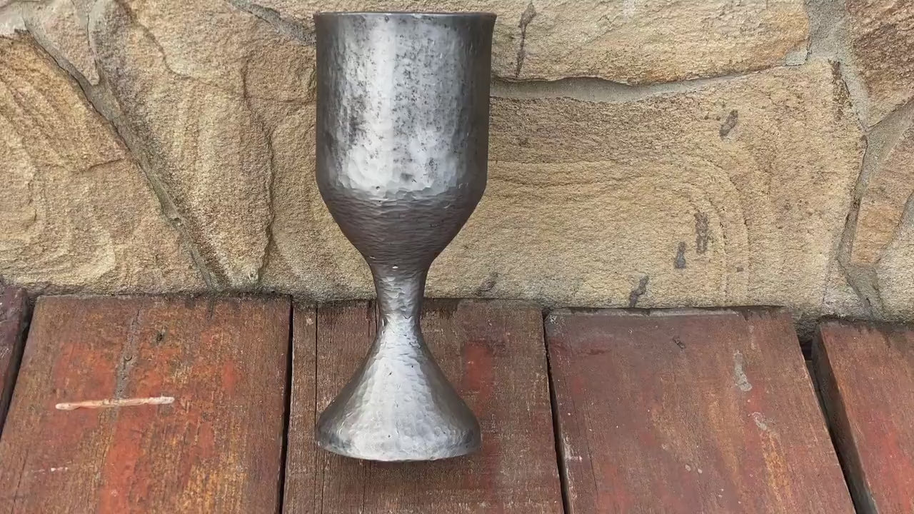 Goblet, chalice, cup, mug, beer tankard, iron gift,  6th anniversary, mens gift, 11th anniversary, ritual, church, wine glass, birthday