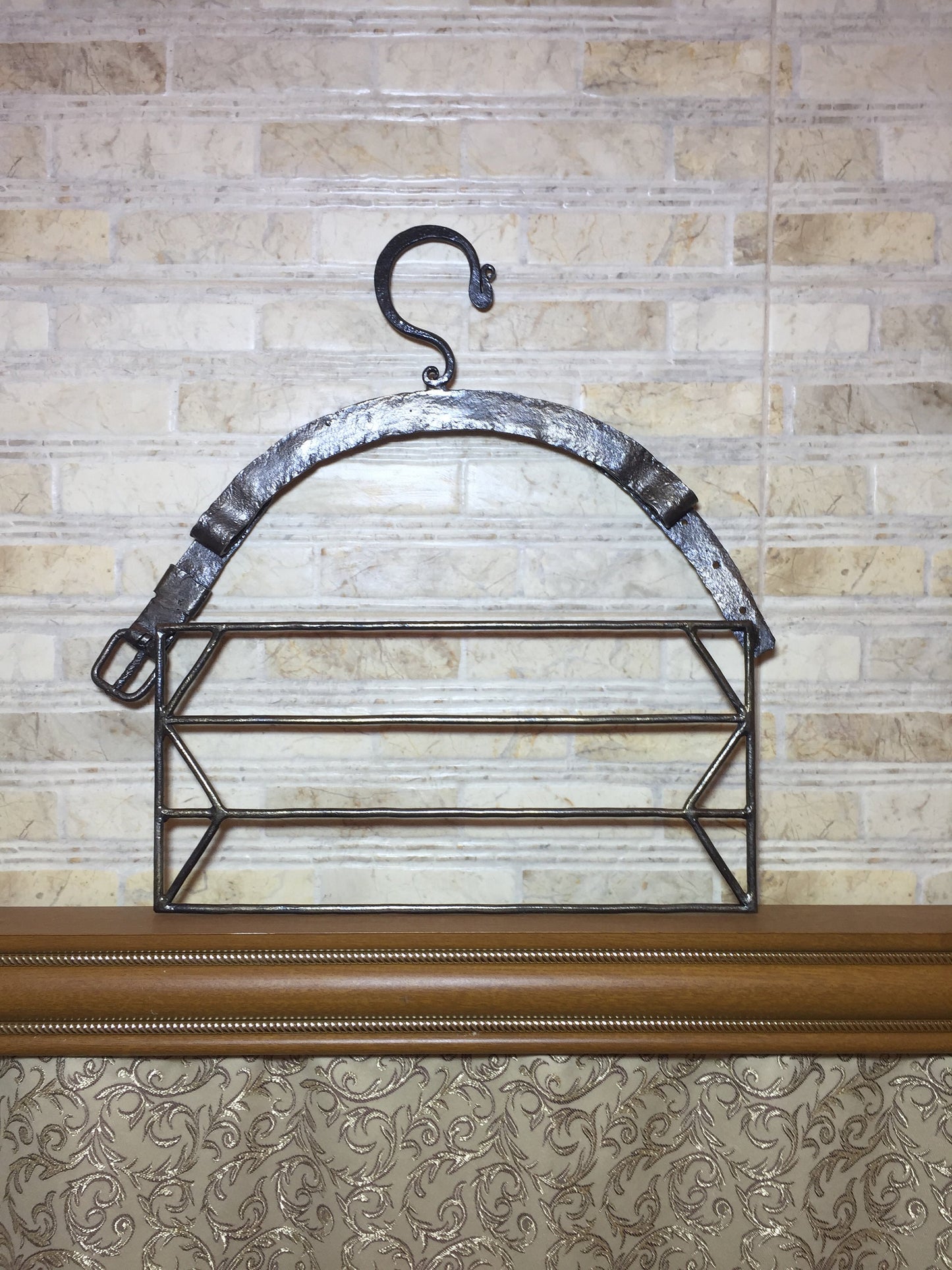 Hand forged tiered hanger for pants, clothes hangers, storage hangers, closet hangers, hangers set, coat hanger, dress hanger, father's day