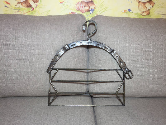 Hand forged tiered hanger for pants, clothes hangers, storage hangers, closet hangers, hangers set, coat hanger, dress hanger, father's day