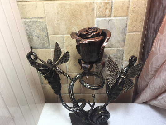 Iron rose, wedding anniversary gift for her, iron anniversary gift, wedding gift, Mother's day, Valentine's day gift, iron gift for her