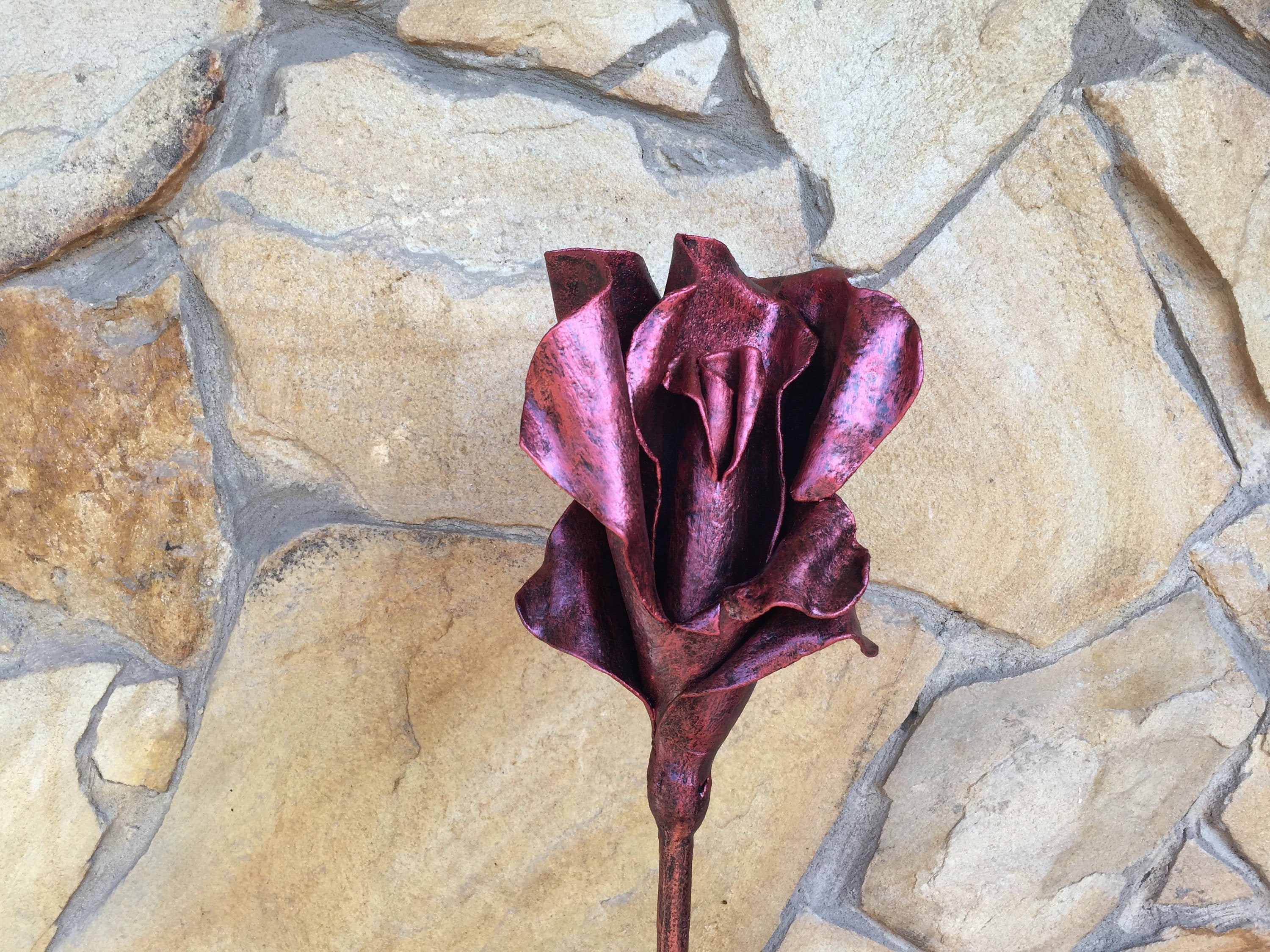 Metal Rose, 11th Anniversary, high quality Steel Anniversary, Steel Flower, 6th Anniversary,