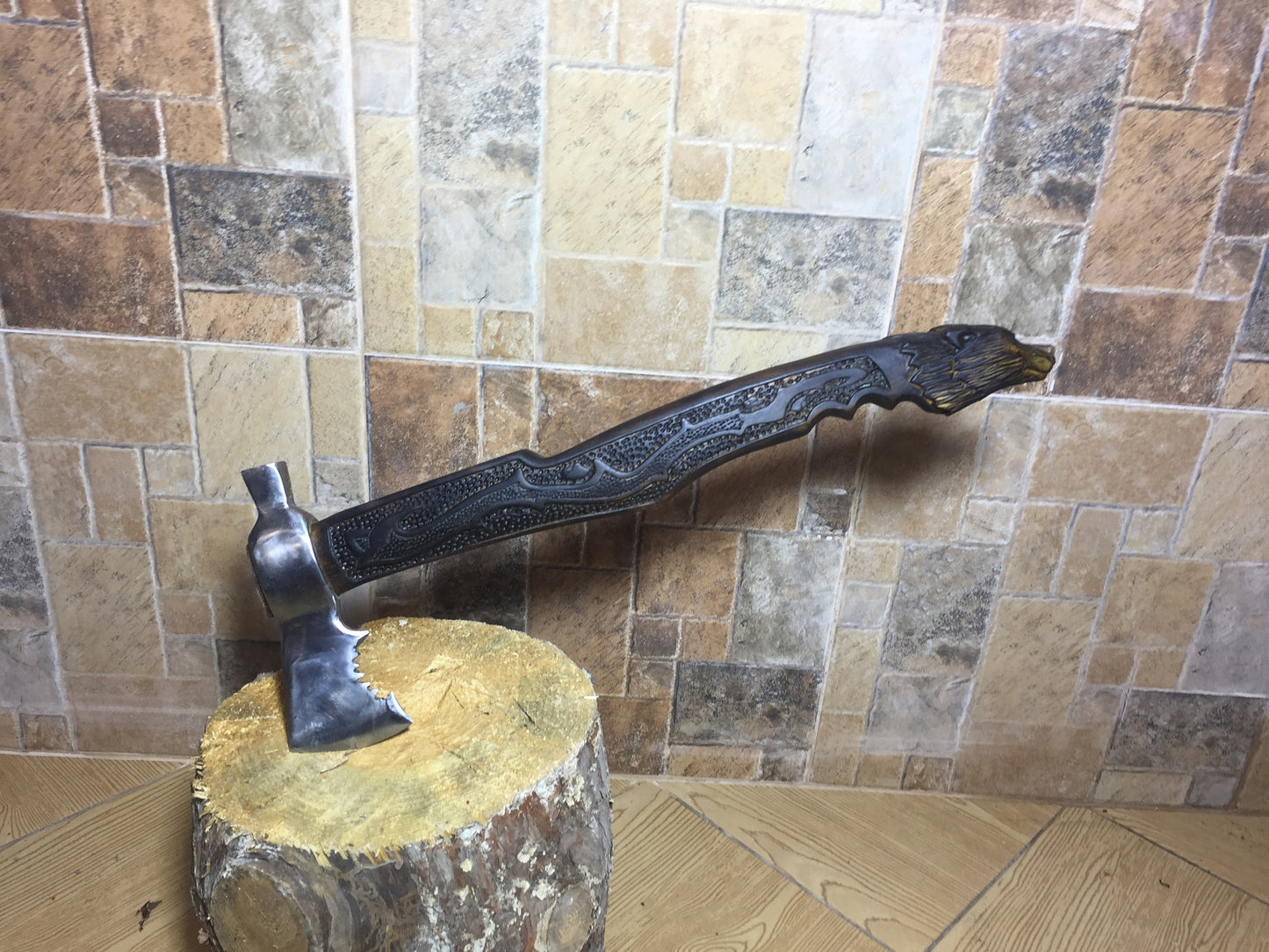 Medieval axe, viking axe, iron gift for him, tomahawk, hatchet, hiking, hunting, mens gifts, chopping axe, gifts for men, manly iron gifts