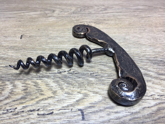 Corkscrew, bottle opener, hand forged corkscrew,wrought iron corkscrew,iron corkscrew,wine corkscrew,bottle opener,hand forged bottle opener