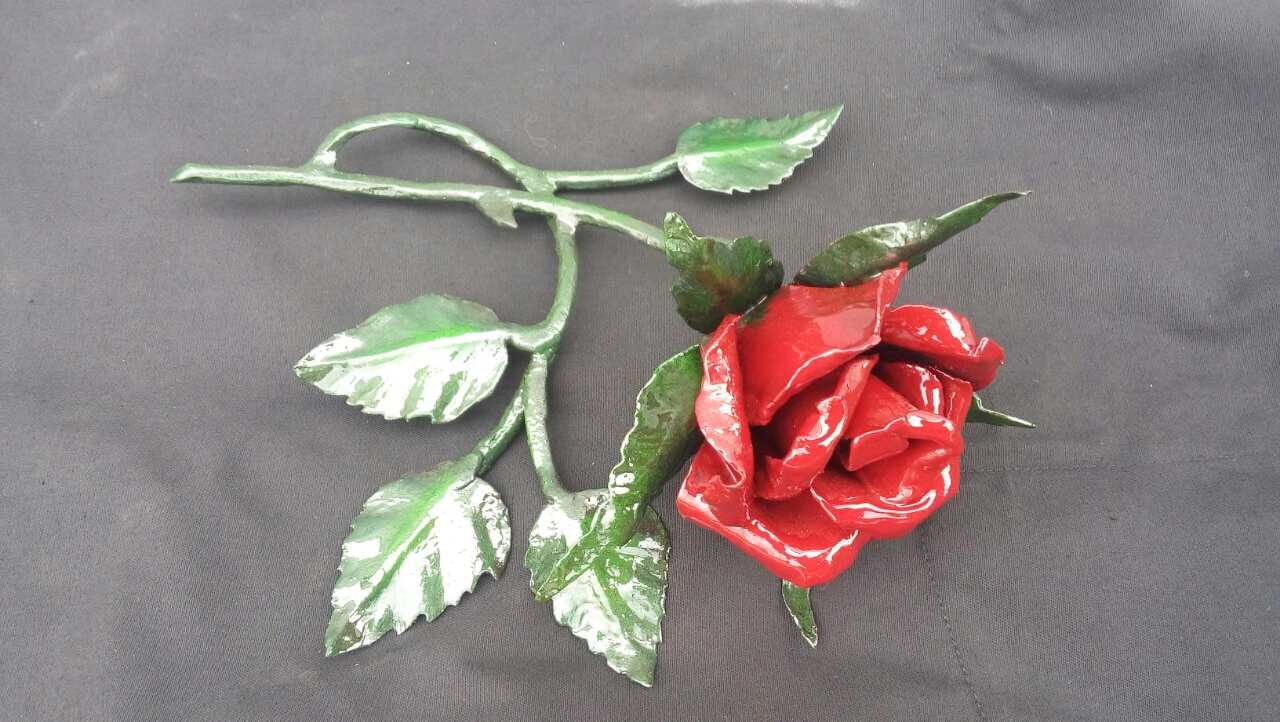 Iron rose, metal rose, steel rose, metal sculpture, wedding anniversary, anniversary gift, rose gift, welded flower, metal flower decor