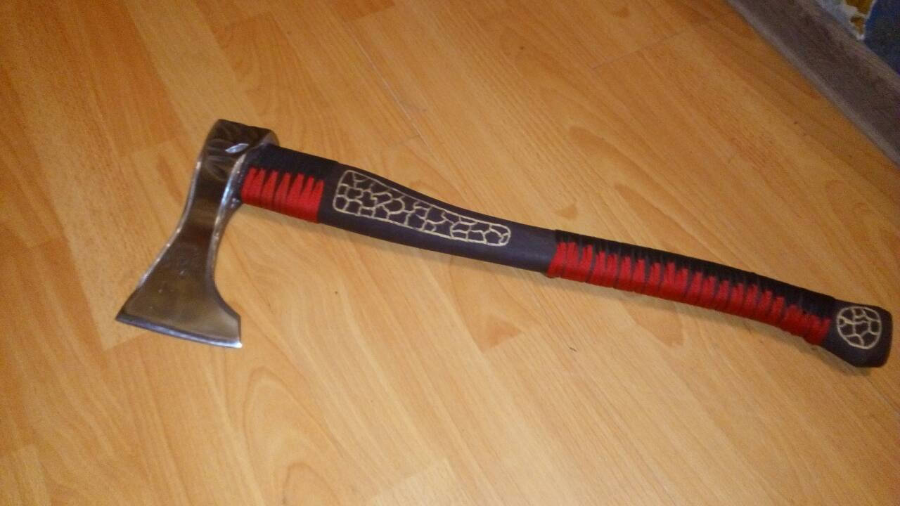 Viking axe, iron gift for him, medieval axe, tomahawk, hatchet, hiking, hunting, mens gifts, chopping axe, gifts for men, manly iron gifts