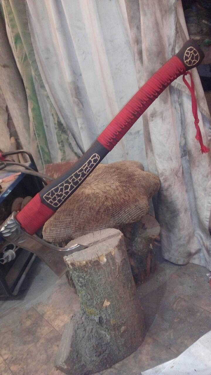 Viking axe, iron gift for him, medieval axe, tomahawk, hatchet, hiking, hunting, mens gifts, chopping axe, gifts for men, manly iron gifts