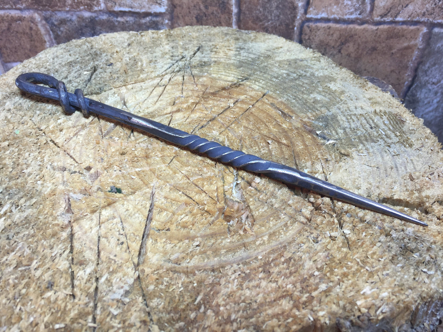 Viking skewer, food pricker, hand forged skewer, rustic skewer, medieval skewer, middle ages skewer, viking dining set, BBQ gift,barbecue