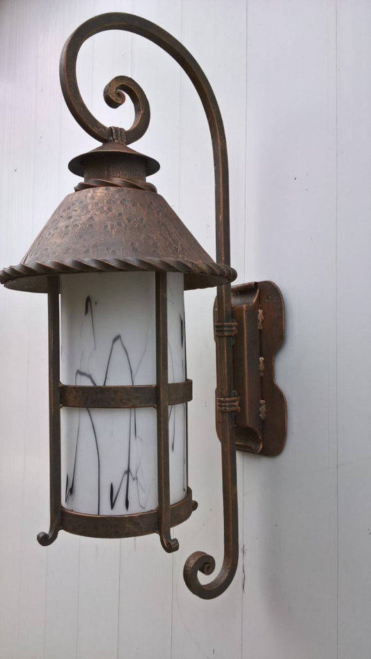 Hand forged lamp, wall lamp, forged lantern, chandelier, garden lamp, porch lamp, iron gifts, lighting, light fixture, iron gift for her