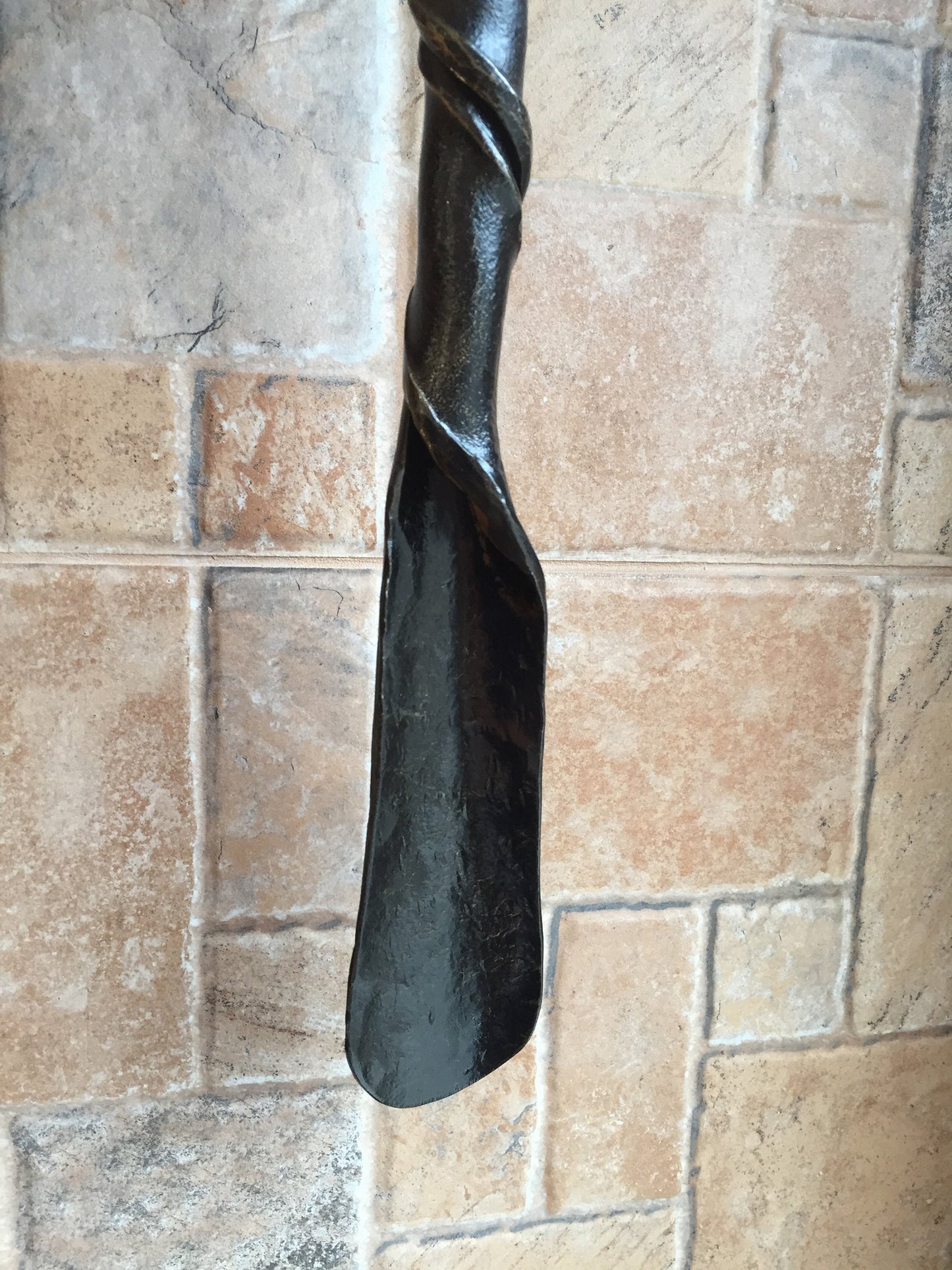 Iron shoehorn, metal shoe horn, hand forged shoe horn, shoe horn, shoes accessories, shoes stuff, insoles, shoes, forged art, metal artwork
