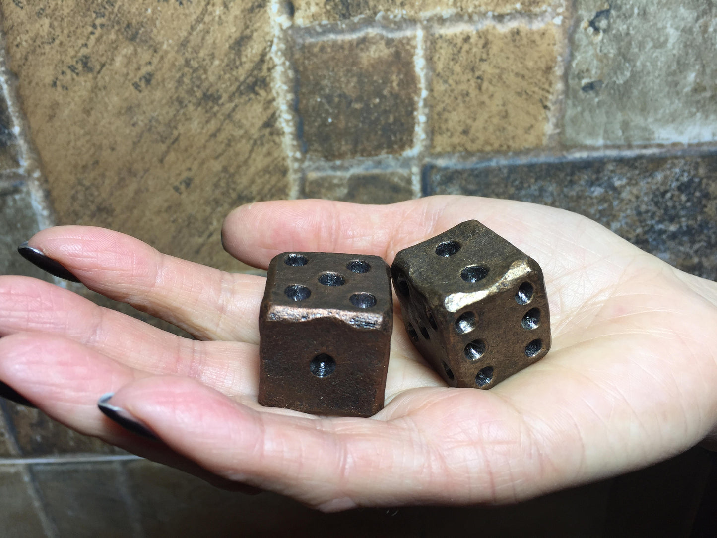 Metal dices, set of dices, iron dice, steel dice, custom dice, pair of dices, gambling dice,gaming dice,role playing games,tabletop dice box