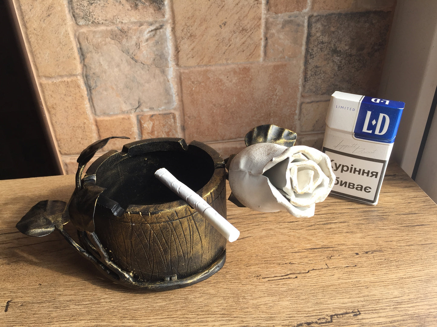 Ash tray, ashtray, iron gift for her, 6th anniversary gift, 6 year anniversary, smoker, cigarettes, cigar holder, cigar case, cigar tray