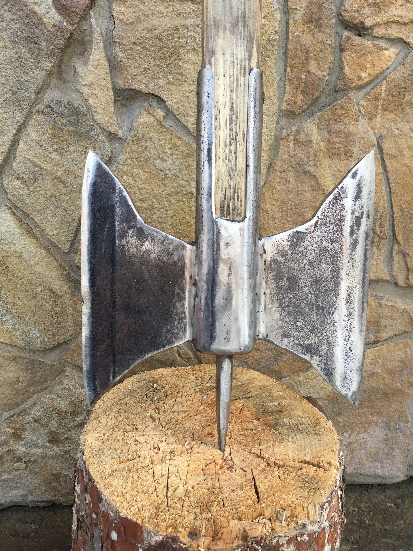 Double head axe, viking axe, tomahawk, hatchet, mens gifts, medieval axe, viking camp, Norse axe, viking camp kit, viking gifts, iron gifts