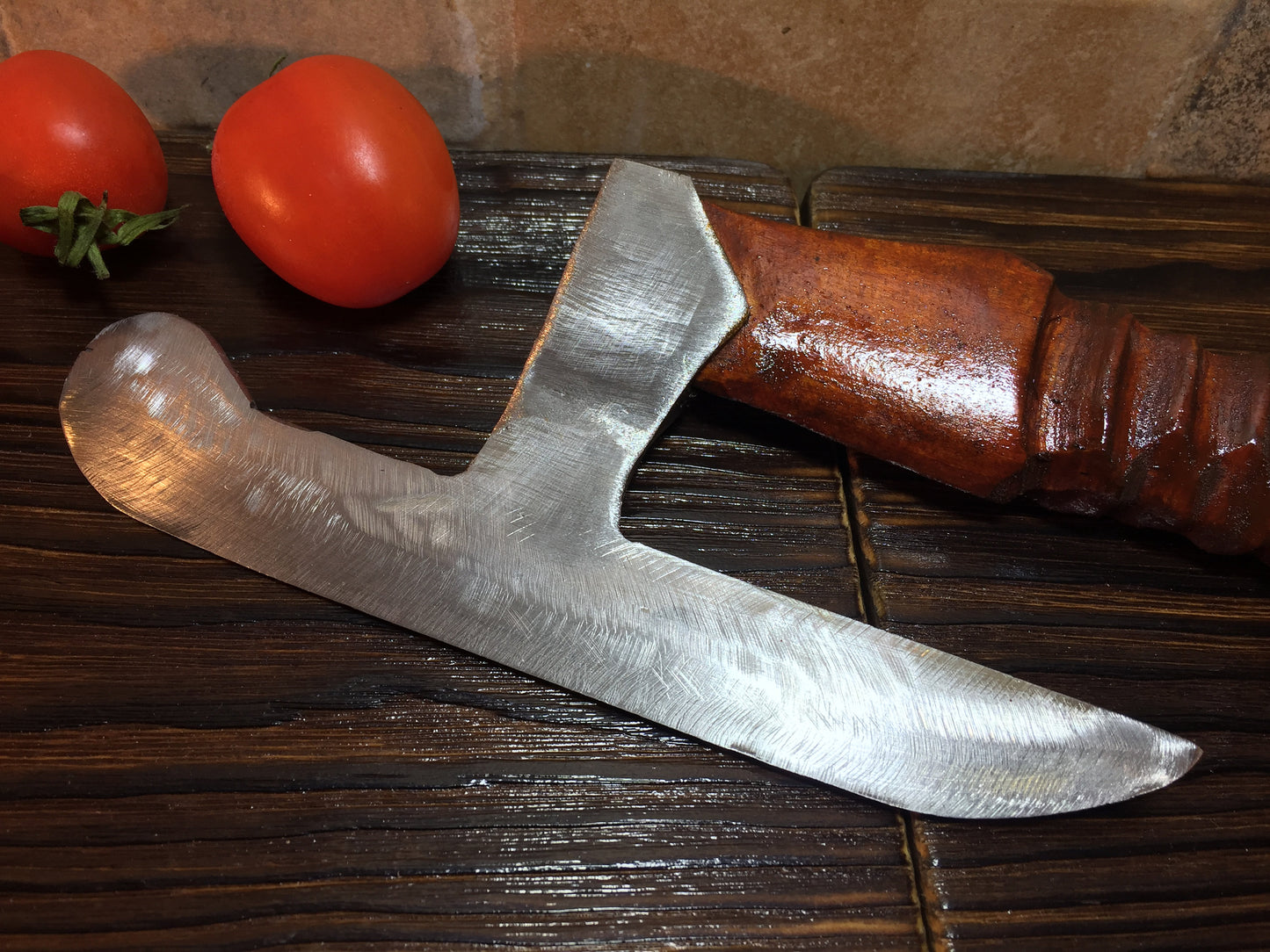 Kitchen hatchet, kitchen axe, viking axe, medieval axe, wood carving, exclusive gift, kitchen utensils, meat axe, tomahawk, Damascus steel
