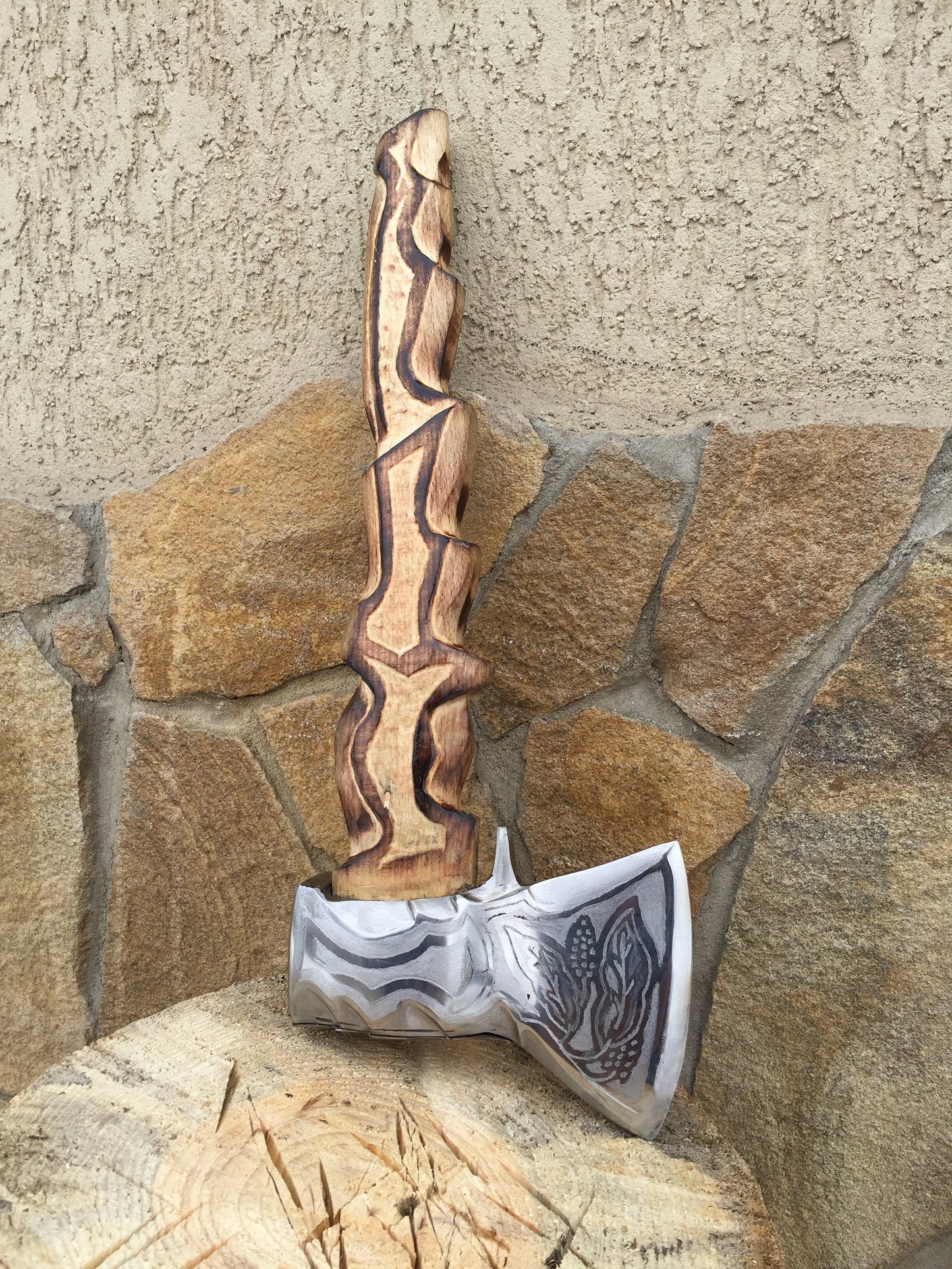 Bearded axe, viking axe, hatchet, viking gifts, iron anniversary gift for him, mens gift, wife gift, gift for mom,husband birthday,iron gift