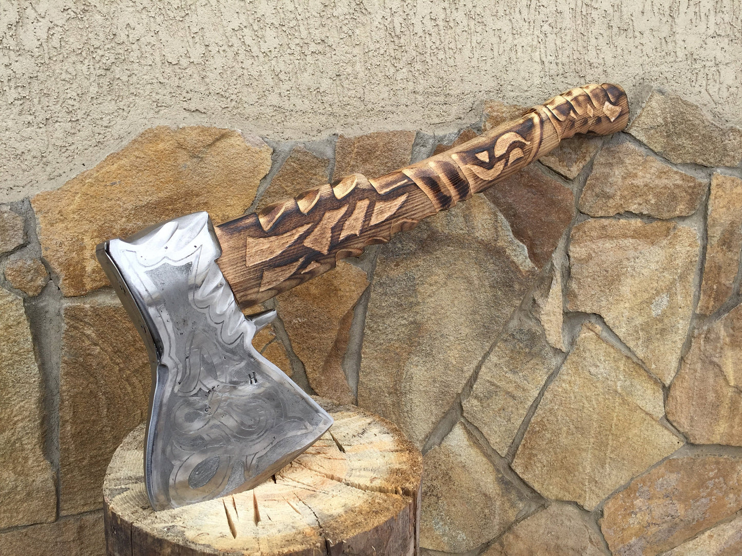 Medieval axe, viking axe, tomahawk, bearded axe, wikinger art, 6th anniversary gift, womens gift, mens gift, birthday gift, gift for men