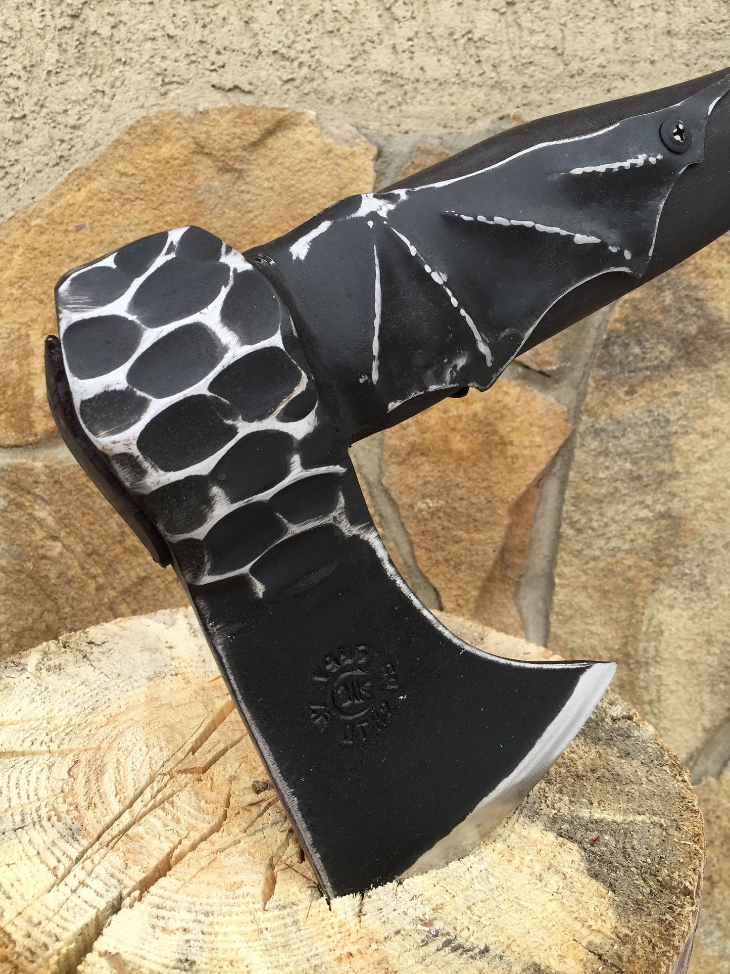 Viking axe with wings, tomahawk, axe, mens gift, gifts for men, viking knife, manly gifts, viking gifts, viking ax, iron gifts for him