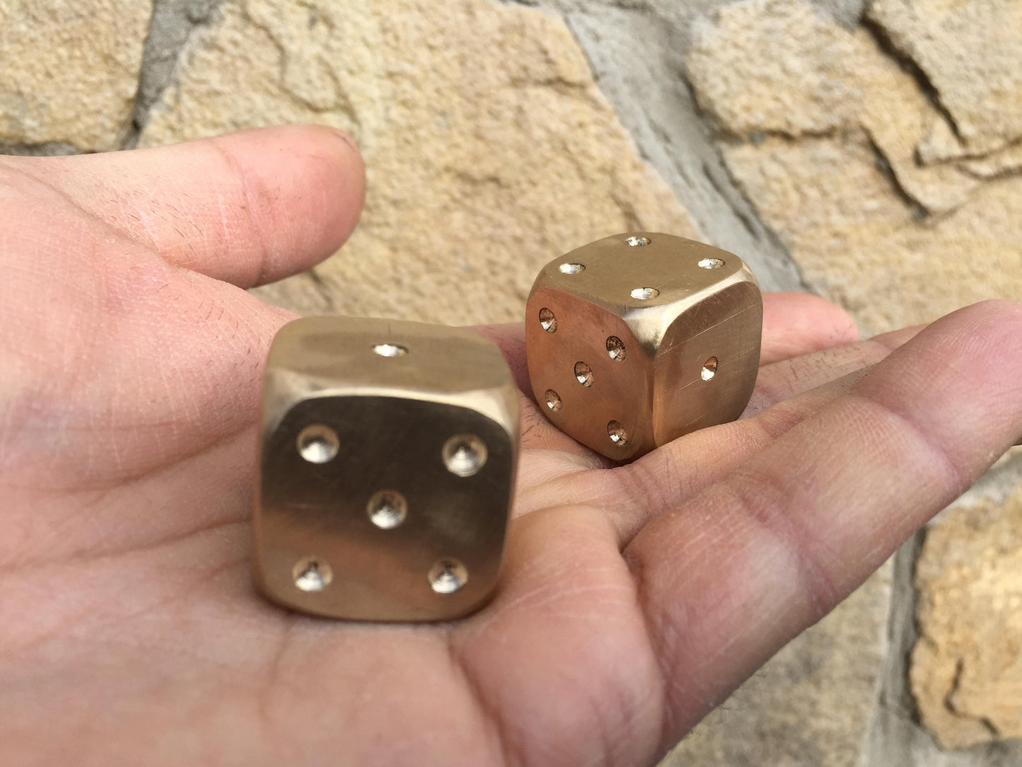 Bronze gift, bronze dices, bronze anniversary gift, hand crafted dices, 8 year gift, tabletop game, board game, bridesmaid gift, dice set